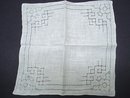 Drawn Thread Hankie Antique