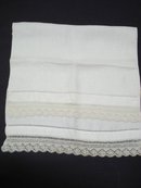 Antique Guest Towel with Knited Lace Border