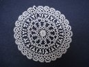 Antique Tatted Doily Miniature