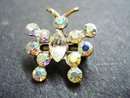Jewelled Butterfly Brooch Diamante Butterfly
