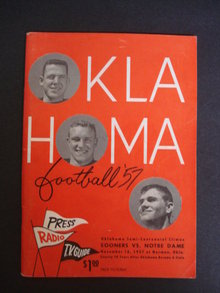 1957 Oklahoma Football Guide
