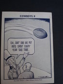 1961 Dallas Cowboys Press Radio TV Guide