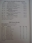 1966 Football Book for Press Radio TV