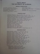1956 Football Info University of Alabama