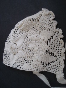 Beautiful Antique Lace Hat For Baby or Doll