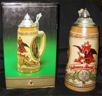 Budweiser Aging and Cooperage Lidded Beer Stein