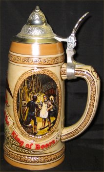 Budweiser Aging and Cooperage Lidded Beer Stein