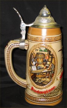 Budweiser Aging and Cooperage Lidded Beer Stein