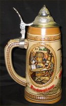 Budweiser Aging and Cooperage Lidded Beer Stein