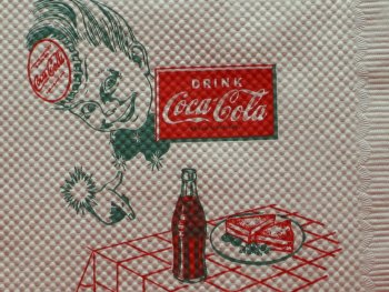 1950s Coca Cola Sprite Boy Paper Napkin