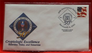 National Security Agency ( NSA ) 50th Anniversary Cover - 2002