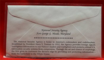National Security Agency ( NSA ) 50th Anniversary Cover - 2002