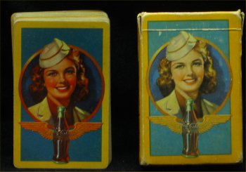 1943 Coca Cola Stewardess Playing Cards