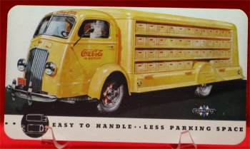 Coca Cola International Harvester Truck Postcard - 1930s