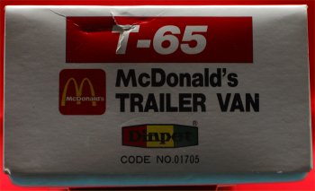McDonalds Japanese T-65 Tractor Trailer - 1986