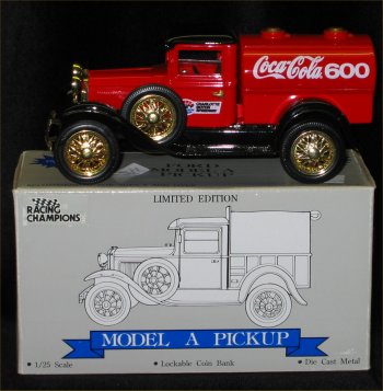 Coca Cola 600 Model A Tanker Truck Bank - 1993