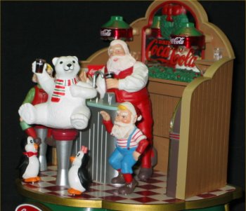 Coca-Cola Musical Santa's Soda Fountain - 1994