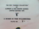 Currier & Ives A Home in the Wilderness Plate by Roy Thomas