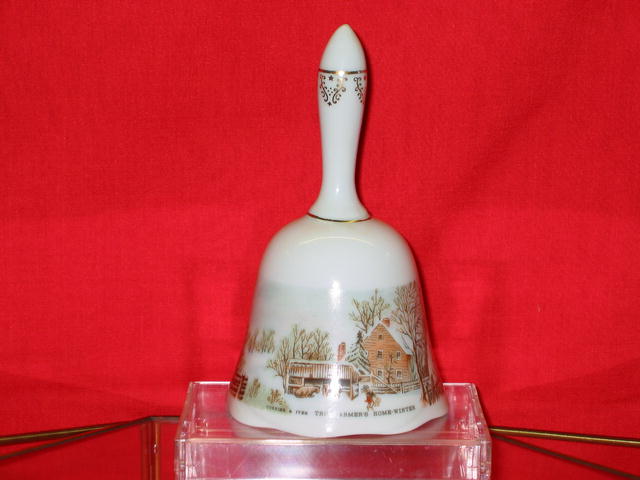 Currier & Ives The Farmer's Home in Winter Bell by Roy Thomas