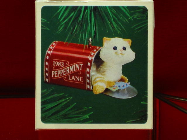 Hallmark Mailbox Kitten Ornament - 1983