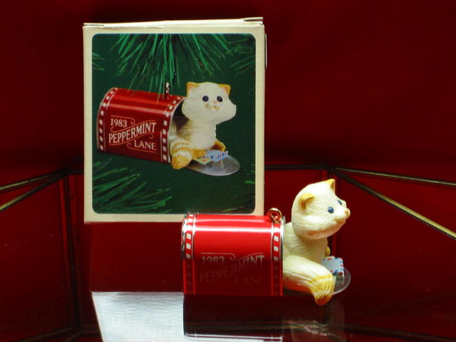 Hallmark Mailbox Kitten Ornament - 1983