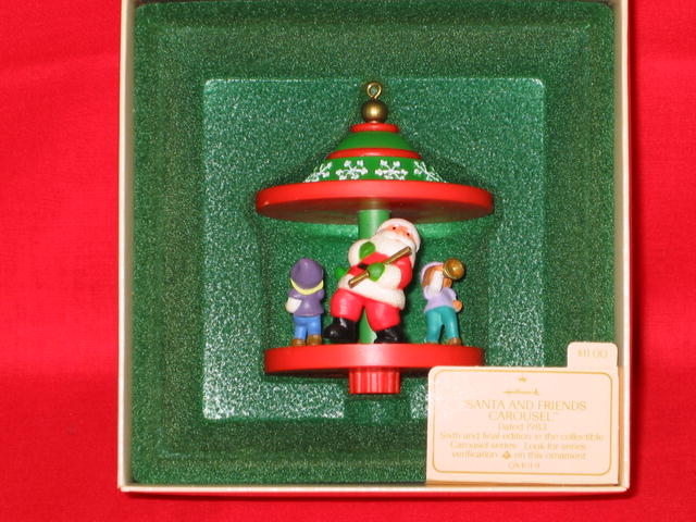 Hallmark Santa and Friends Carousel (#6) Ornament - 1983
