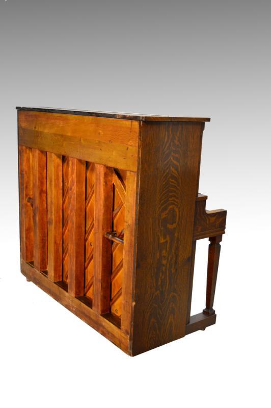 15537 Antique Victorian Oak Player Piano by Aeolian Company