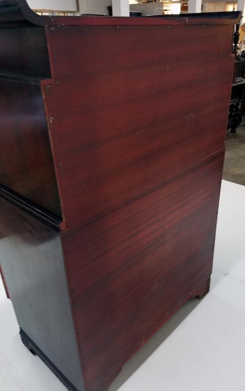 19530 Flame Mahogany Carved Tall Chest