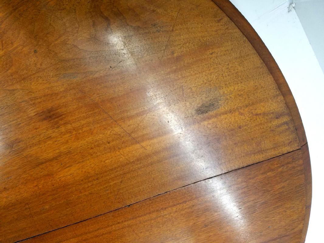 19527 Victorian Carved Walnut Dining Table – 4 Leaves