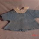 Tiny Tears Blue Felt Coat, original, VG