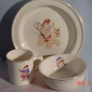 Raggedy Ann Bowl, small, Crooksville Pottery