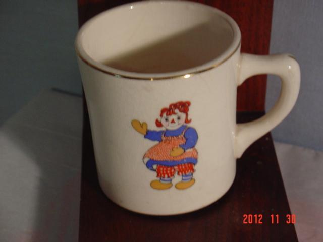 Raggedy Ann Cup, Crooksville Pottery