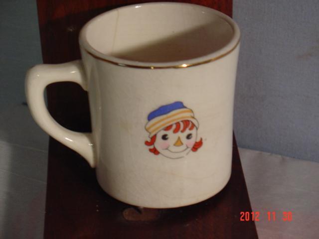 Raggedy Ann Cup, Crooksville Pottery
