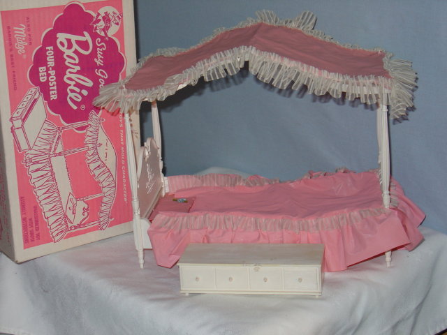 Barbie, Susy Goose Bed, Original Box, 4-Poster