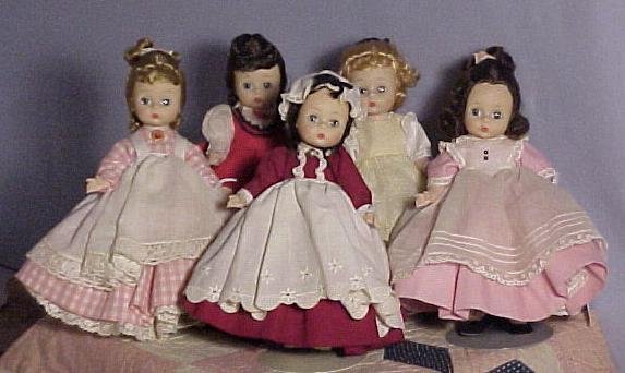MA AlexanderKins Little Women Set of 5 dolls