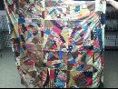 Post Civil War Confederate G.A.R. Flag Crazy Quilt
