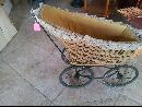 pre 1900's Handmade Rabbit Baby Carriage