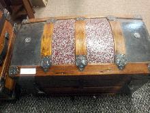1800's Travel Humpback Trunk