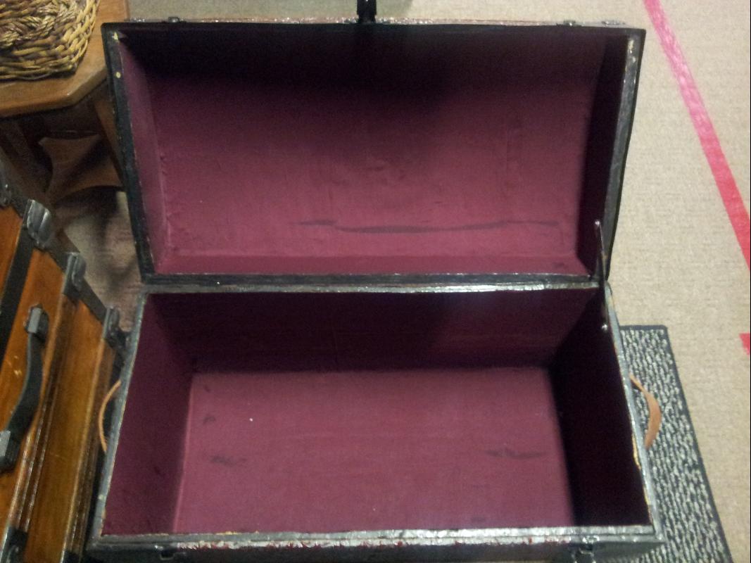 1800's Travel Humpback Trunk
