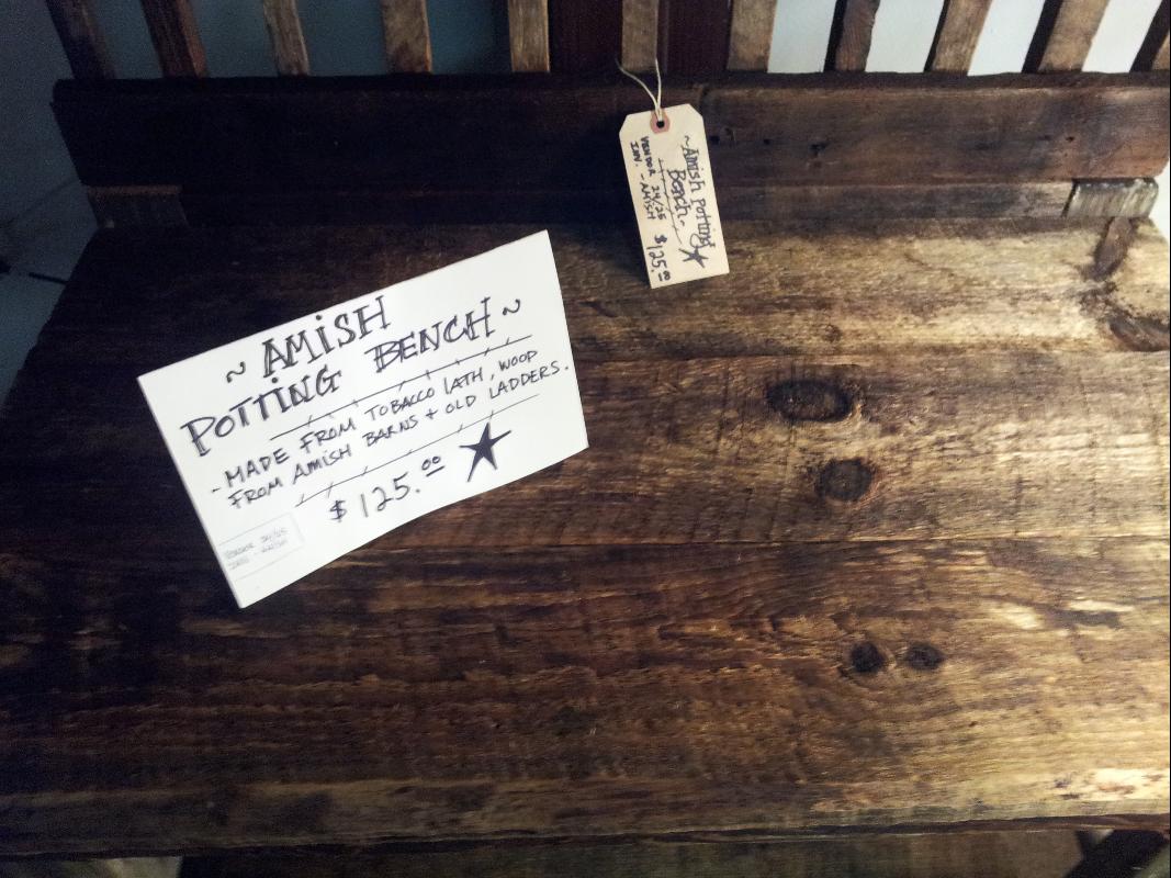 Amish Planter Table