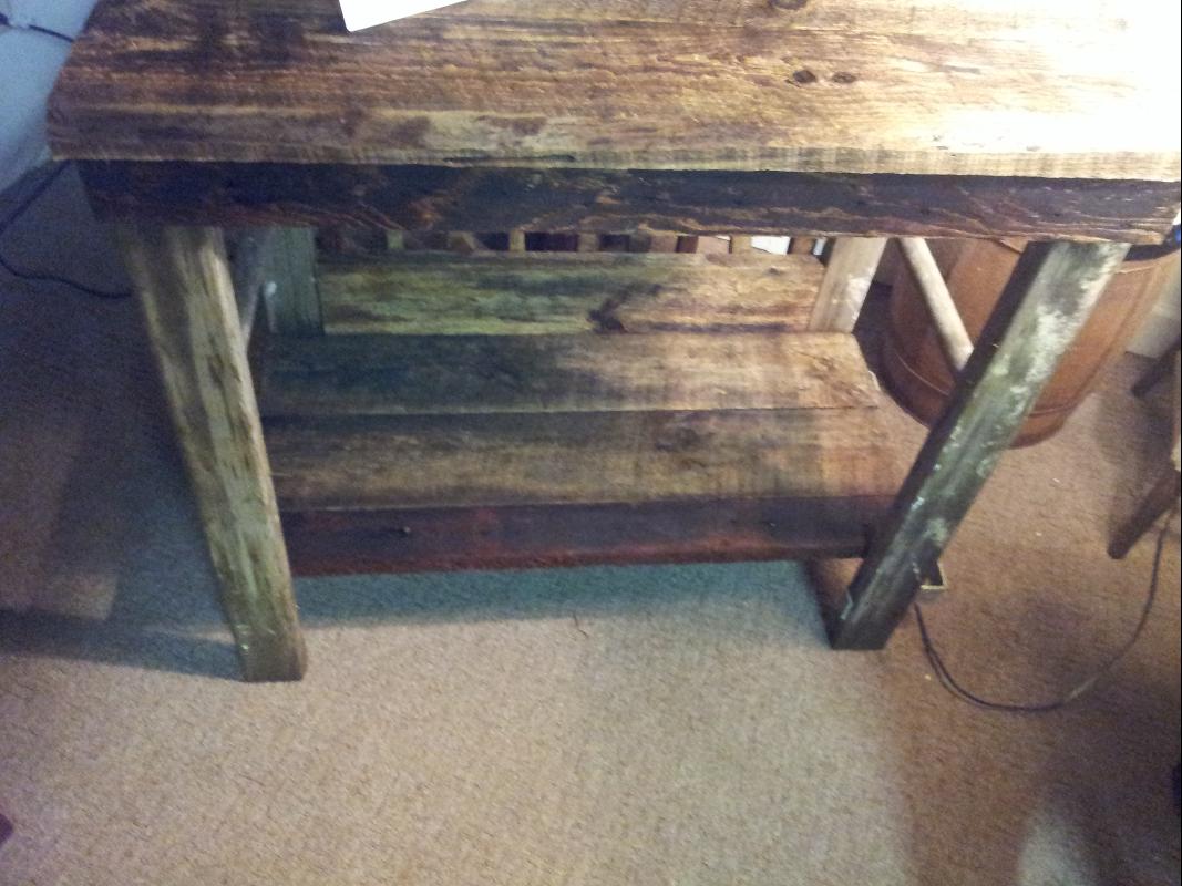 Amish Planter Table