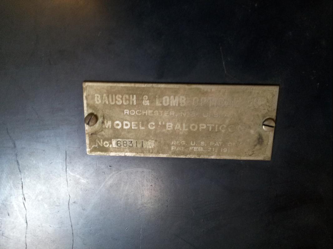 Bausch and Lomb Balopticon Type C Projector w/ Case