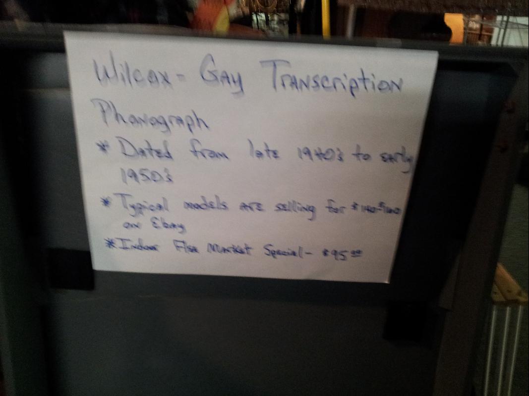Wilcox-Gay Recordio Transcription Machine