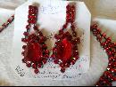 Red Glass 3 piece set