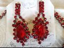 Red Glass 3 piece set
