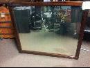 Antique Cherry on Walnut Mirror