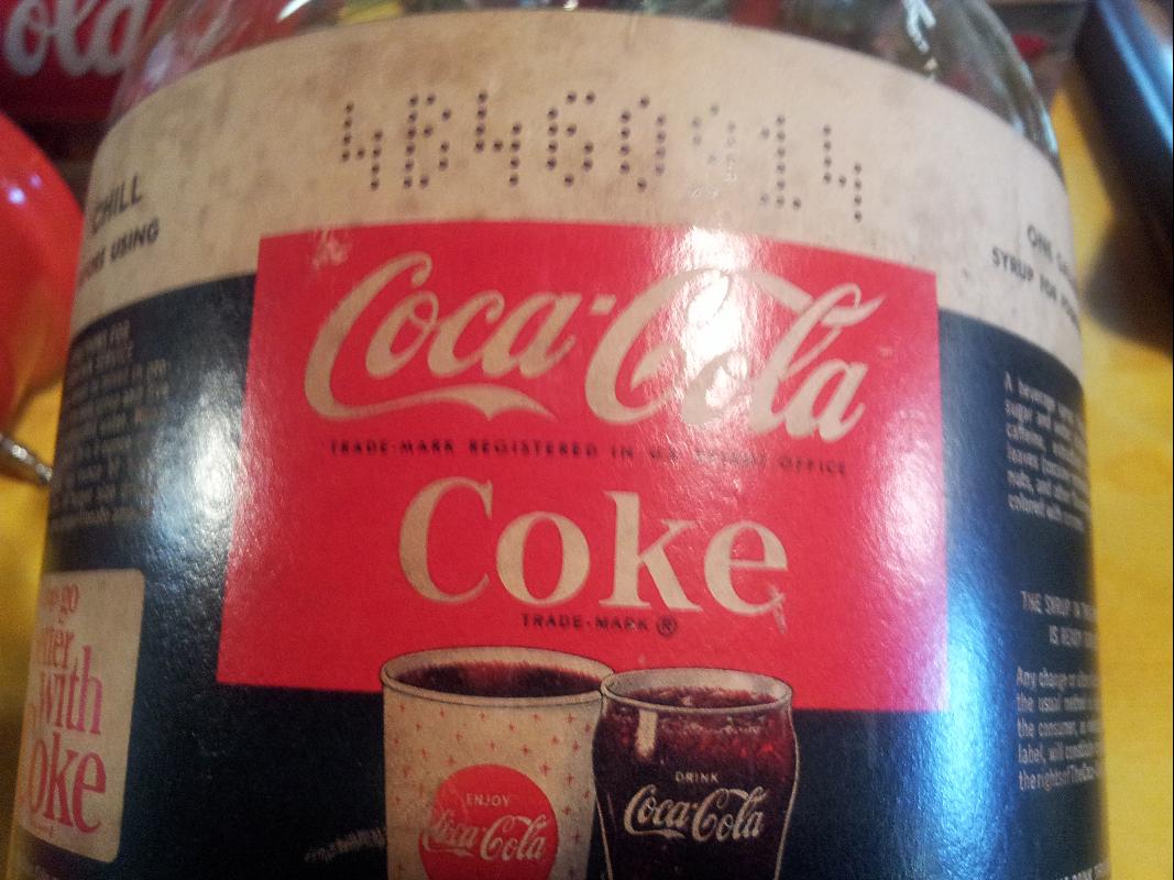 Coca Cola Service Syrup Bottle