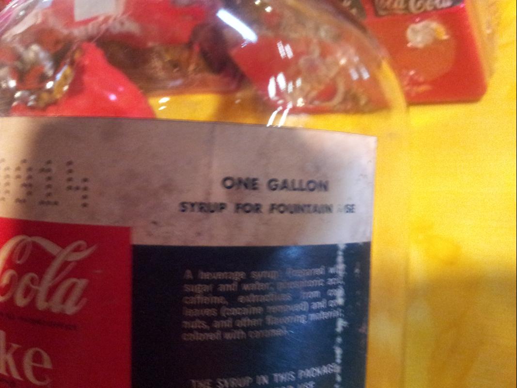 Coca Cola Service Syrup Bottle