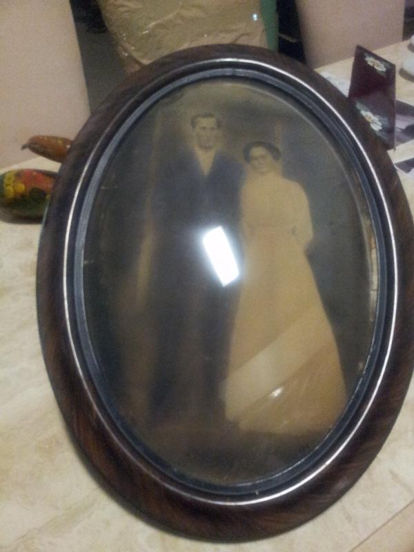 Antique Picture Frame with photo