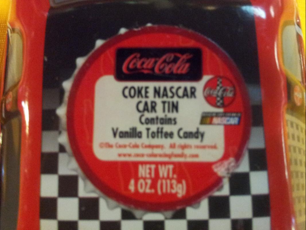 Coca Cola Collector Tin Nascar